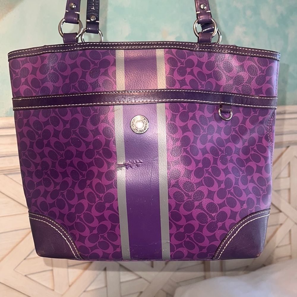 Authentic purple coach bag!